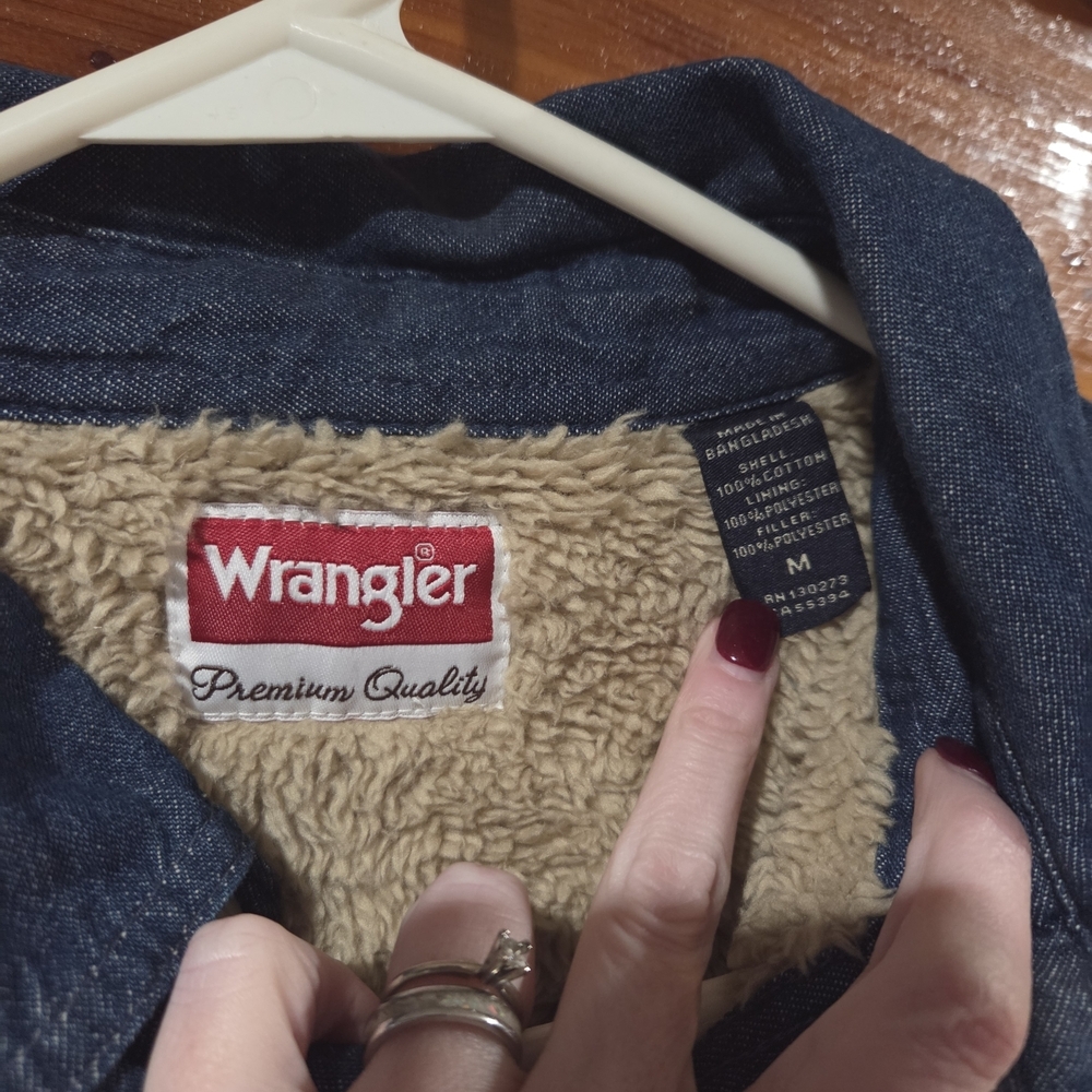 Wrangler Men's Dark Blue Shirt Jacket - Picture 2 of 5